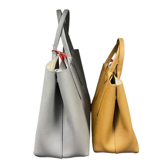 Longchamp - ROSEAU Top handle bag Large Grey/Turtledove Leather - Picture 11 of 11